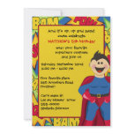 Superhero Birthday Party Invitation