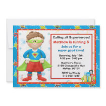 Superhero Birthday Party Invitation