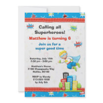 Superhero Birthday Party Invitation
