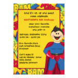 Superhero Birthday Party Invitation
