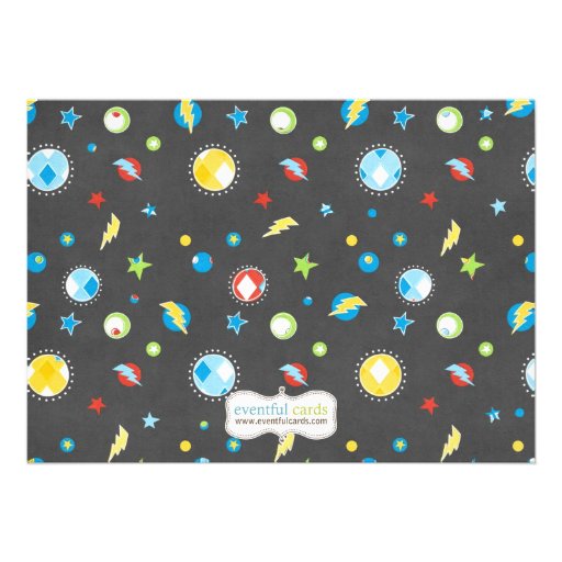 Superhero Birthday Party Invitation