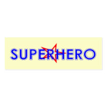 Superhero Bookmark business cards