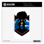 Superhero Boy in Winged Shield Decal For The iPhone 4S