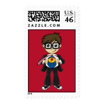Superhero Boy Stamp
