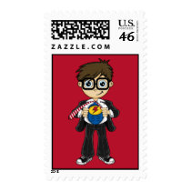 Superhero Boy Stamp