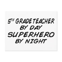 Superhero by Night - 5th Grade Post Card