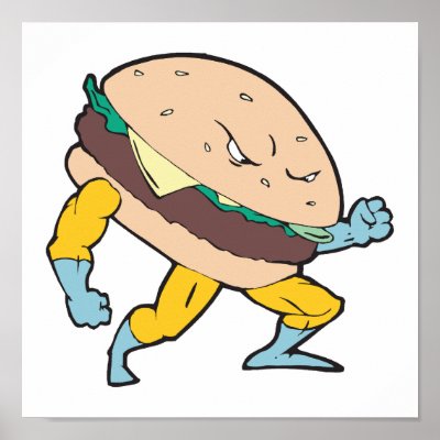 hamburger character