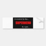 Superhero Economists Bumper Sticker