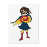 Superhero Girl Post Card