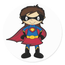 Superhero Girl Sticker