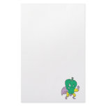 superhero green pepper cartoon character stationery