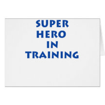 Superhero in training greeting card