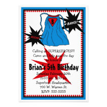 Superhero Invitations invitations