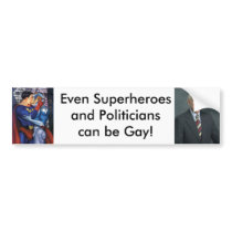 superhero, mayor, Even Superheroes and Politici... bumper stickers