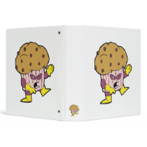 superhero muffin man character 3 ring binders