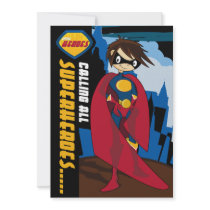 Superhero Party Invitation by markmurphycreative Superhero Party Invitation