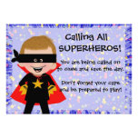 Superhero Party Invitation