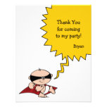 Superhero Party Thank You Card Invitations