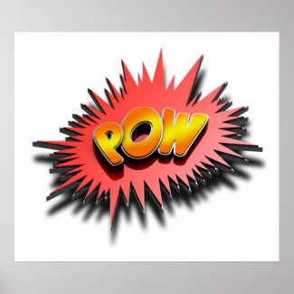 Superhero POW - Poster print