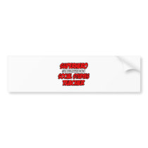 Superhero...Social Studies Teacher bumper stickers