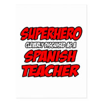 Superhero...Spanish Teacher postcards