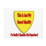 Superhero - This is Just My Secret Identity Post Cards