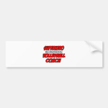 Superhero...Volleyball Coach Bumper Sticker