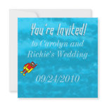 Superhero Wedding Invitation - Blue