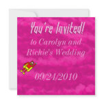 Superhero Wedding Invitation - Pink