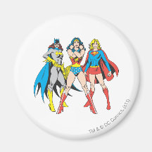 Superheroines Pose Magnets