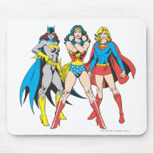 Superheroines Pose Mousepad