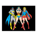 Superheroines Pose Postcard