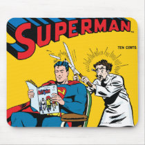 superman, super man, action comics, man of steel, super hero, comic book, dc comic, classic comic book, adventures of superman, lois lane, super girl, superman story, Mouse pad with custom graphic design