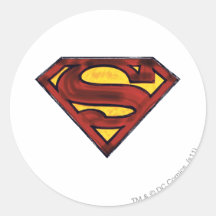 Superman 67 round stickers