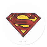 Superman 67 round stickers
