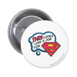 Superman 74 pinback button