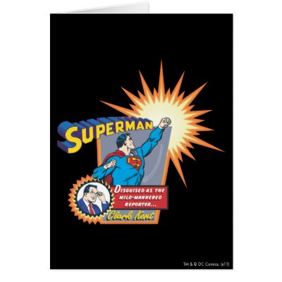Superman and Clark Kent cards