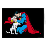 Superman and Krypto Card