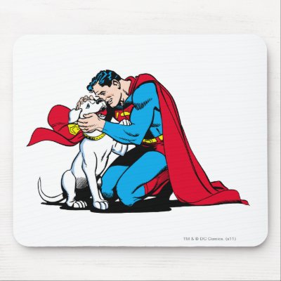 Superman and Krypto mousepads