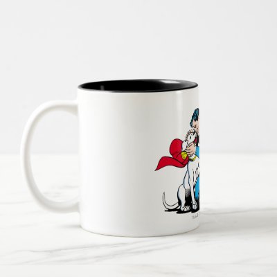 Superman and Krypto mugs