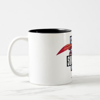 Superman and Logo Bordered mugs