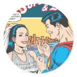 Superman and Lois Comic stickers