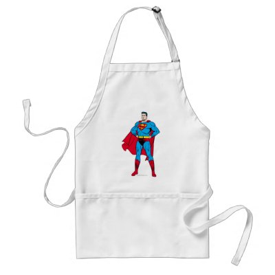 Superman Arms Folded aprons