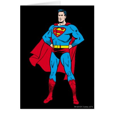 Superman Arms Folded cards