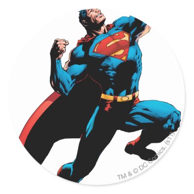 Superman Arms Raised stickers