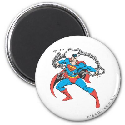 Superman Breaks Chains 2 magnets