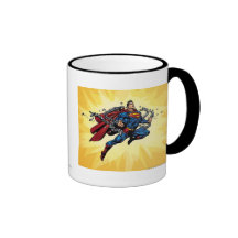 Superman breaks chains coffee mug