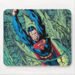Superman breaks through mouse pads