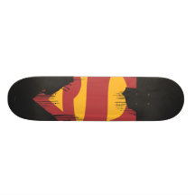 Superman broken metal custom skateboard