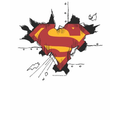 Superman broken metal t-shirts